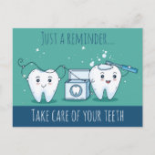 Briefkaart voor gebitsbenoemingen (Voorkant)