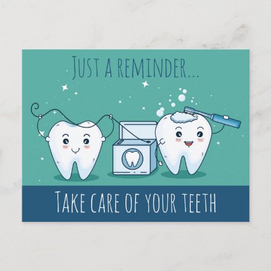 Briefkaart voor gebitsbenoemingen (Voorkant)