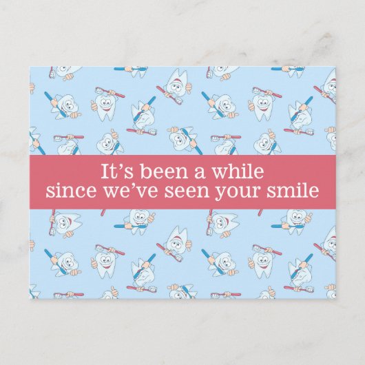 Briefkaart voor gebitsbenoemingen (Voorkant)