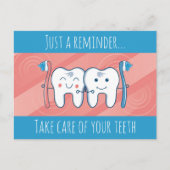 Briefkaart voor gebitsbenoemingen (Voorkant)