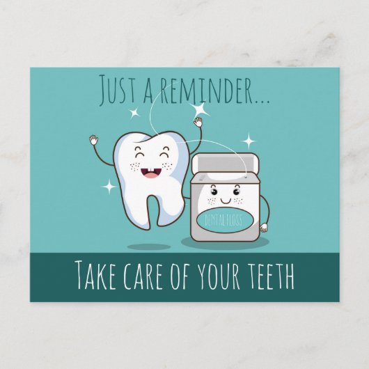 Briefkaart voor gebitsbenoemingen (Voorkant)