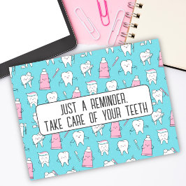 Briefkaart voor gebitsbenoemingen