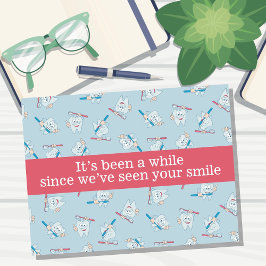 Briefkaart voor gebitsbenoemingen