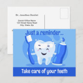 Briefkaart voor gebitsbenoemingen (Voorkant / Achterkant)