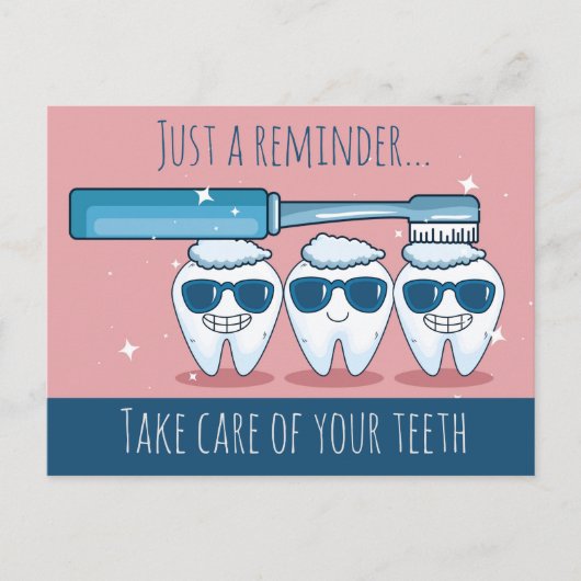 Briefkaart voor gebitsbenoemingen (Voorkant)