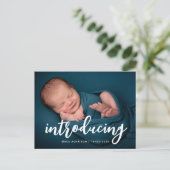 briefkaart voor geboorteaankondiging nieuw (Staand voorkant)