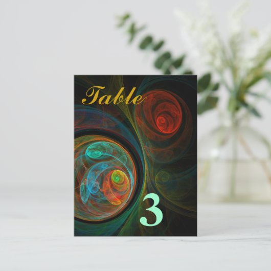 Briefkaart voor geboortenblauw tabelnummer (Staand voorkant)