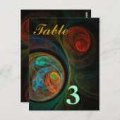 Briefkaart voor geboortenblauw tabelnummer (Voorkant / Achterkant)