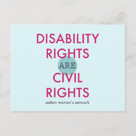 Briefkaart voor gehandicaptenrechten