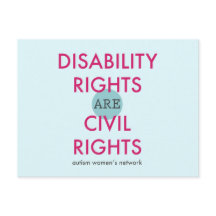 Briefkaart voor gehandicaptenrechten