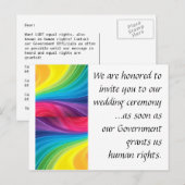 Briefkaart voor gelijkheid tussen huwelijken (Voorkant / Achterkant)