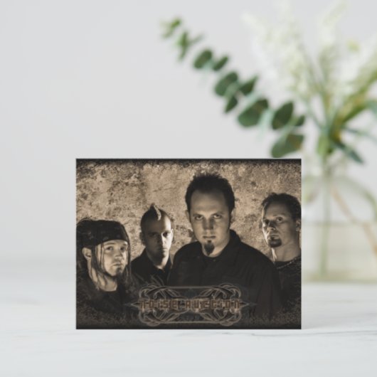 Briefkaart voor geluidsveiling (Staand voorkant)