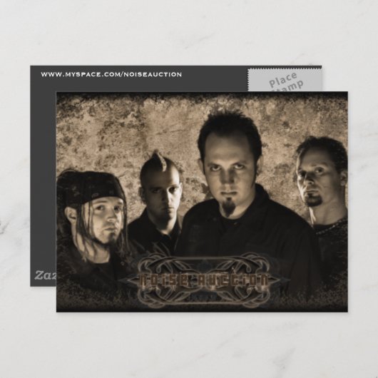 Briefkaart voor geluidsveiling (Voorkant / Achterkant)