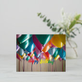 briefkaart voor gelukkige verjaardag (Staand Voorkant)