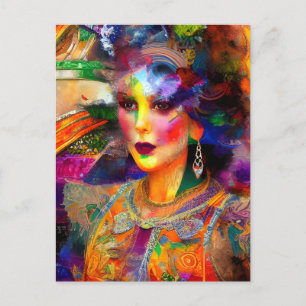 Briefkaart voor gemengde media