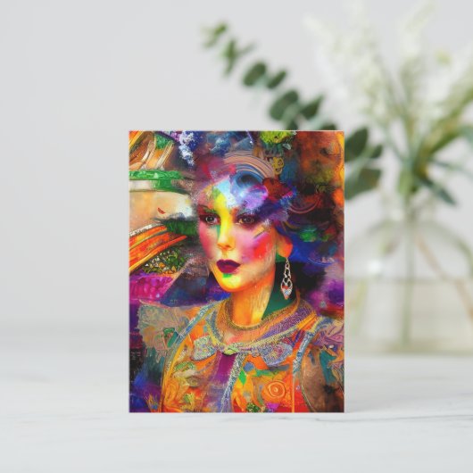 Briefkaart voor gemengde media (Staand voorkant)