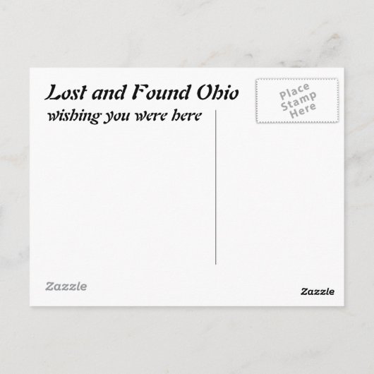 Briefkaart voor gevlekte keuken (Achterkant)