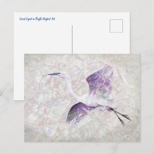 Briefkaart voor geweldige digitale etalage kunst (Voorkant / Achterkant)