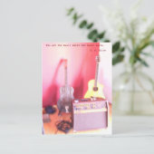 Briefkaart voor gitaarmuziek (Staand voorkant)