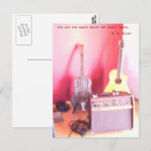 Briefkaart voor gitaarmuziek (Voorkant / Achterkant)