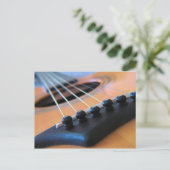 Briefkaart voor gitaarstrengen (Staand voorkant)