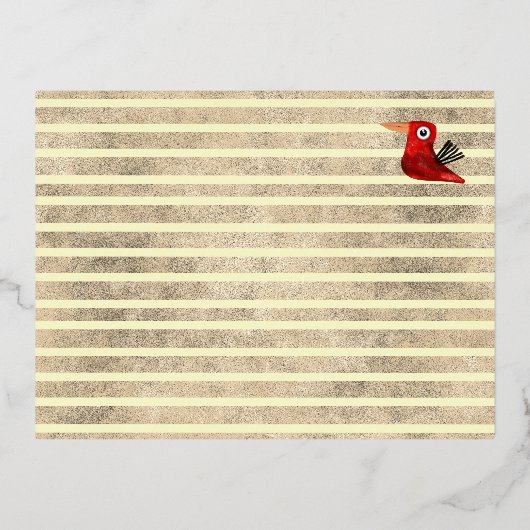 Briefkaart voor goudbreukfolie (Achterkant)