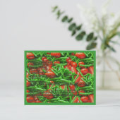 Briefkaart voor groene bonen en tomaten (Staand voorkant)