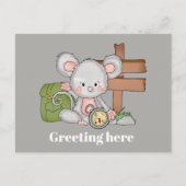 Briefkaart voor groetwandelmuis toevoegen (Voorkant)