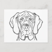 Briefkaart voor grote daankoptekening (Voorkant)