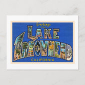 Briefkaart voor grote letters bij het meer van Arr (Voorkant)