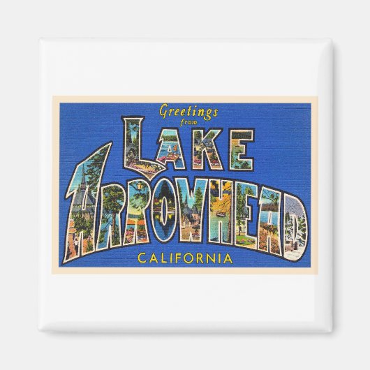 Briefkaart voor grote letters bij het meer van Arr Magneet (Voorkant)