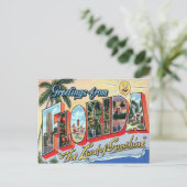 Briefkaart voor grote letters in Florida (Staand voorkant)