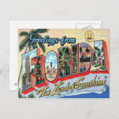 Briefkaart voor grote letters in Florida (Voorkant / Achterkant)