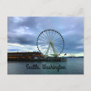 Briefkaart voor grote wiel bij Seattle #2