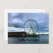 Briefkaart voor grote wiel bij Seattle #2 (Voorkant / Achterkant)