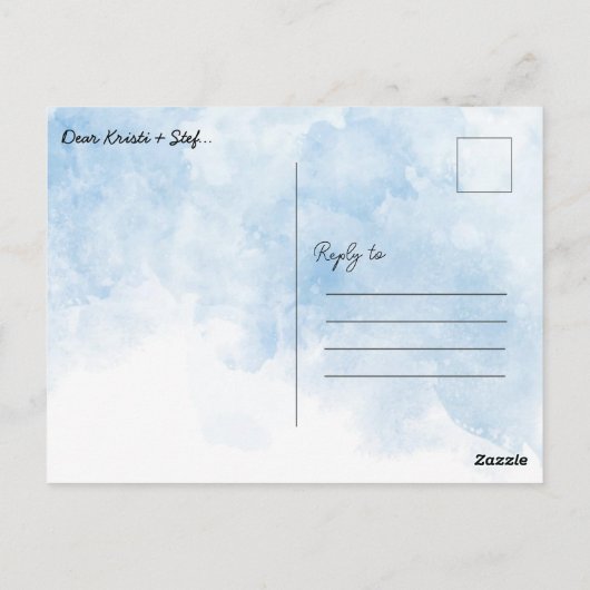 Briefkaart voor Guestbook (Achterkant)