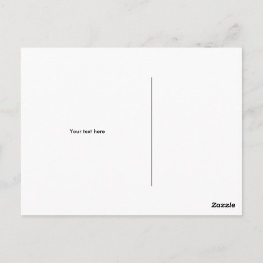 Briefkaart voor haarkapper, voor haarstylist salon (Achterkant)