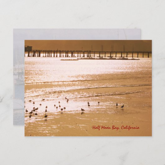 Briefkaart voor halve maan (Voorkant / Achterkant)