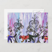 Briefkaart voor hart en katten (Voorkant / Achterkant)