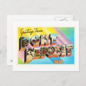 Briefkaart voor havendeposito-maryland MD Vintage  (Voorkant / Achterkant)