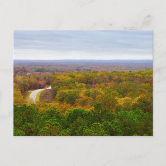 Briefkaart voor herfst drive Pano (Voorkant)