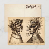 Briefkaart voor herfst- en winterkunst (Voorkant / Achterkant)