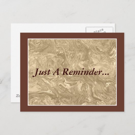 Briefkaart voor herinnering benoeming (Voorkant / Achterkant)