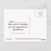  Briefkaart voor herinnering benoeming (Achterkant)