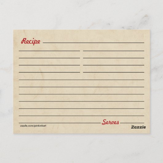 Briefkaart voor herwinning van voedsel (Achterkant)