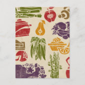 Briefkaart voor herwinning van voedsel (Voorkant)