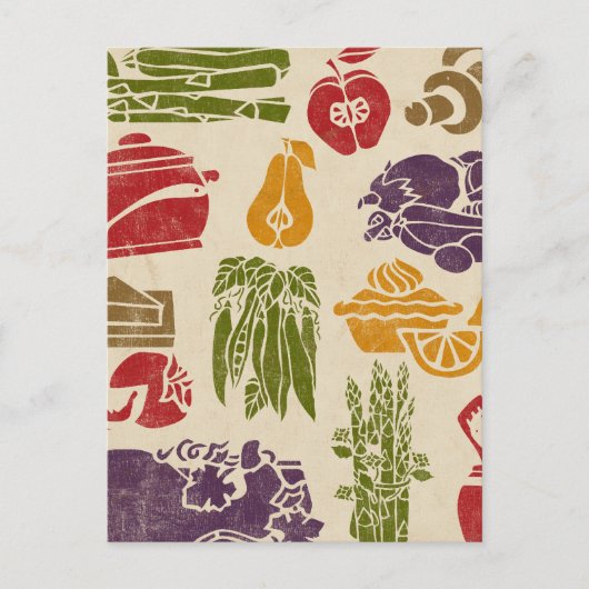 Briefkaart voor herwinning van voedsel (Voorkant)