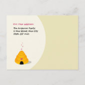 Briefkaart voor het aankondigen van een nieuw adre (Achterkant)