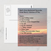 Briefkaart voor het aanschaffen van barbecued Spar (Voorkant / Achterkant)