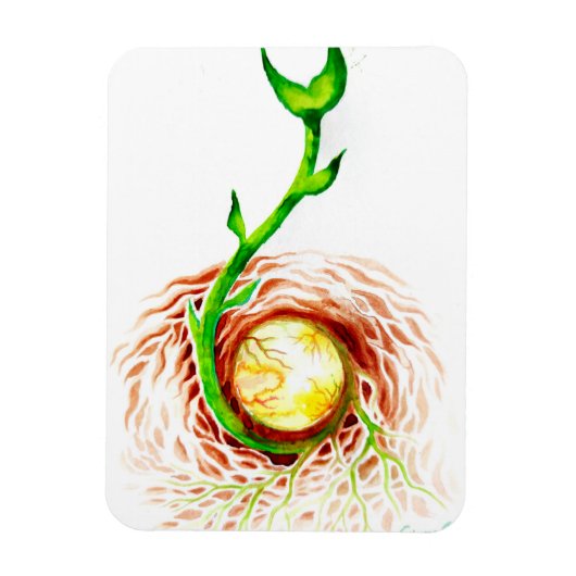 Briefkaart voor het afdrukken van het poster van h magneet (Verticaal)